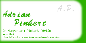 adrian pinkert business card