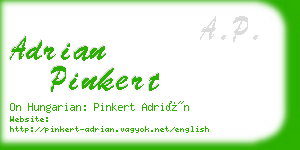 adrian pinkert business card